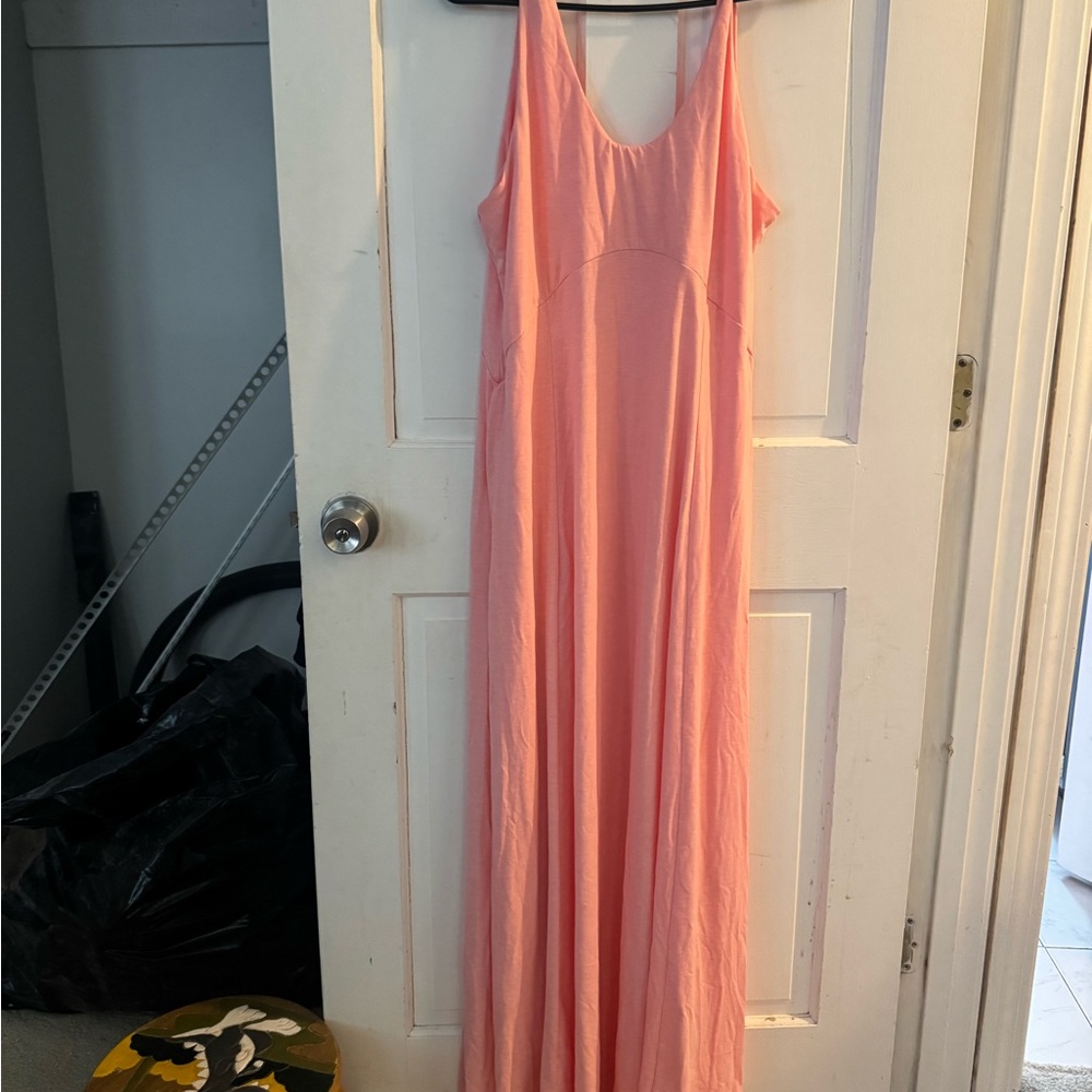 Halara NWT Women’s U-Neck Flowy Maxi Casual Tank Dress